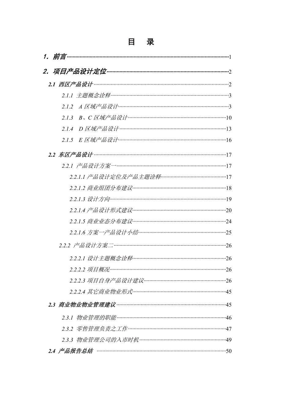 202X年商业项目产品设计报告书_第2页