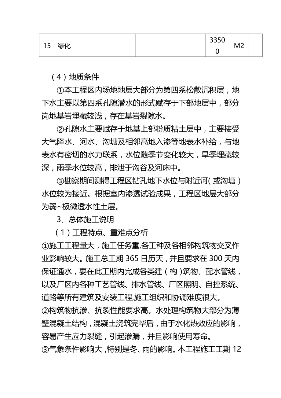 2020（建筑工程管理）万吨进净水厂施工组织_第4页