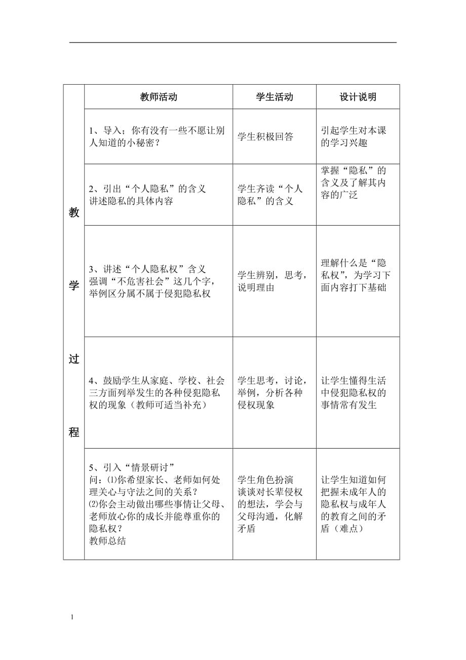 6.3保护个人隐私教案电子教案_第2页