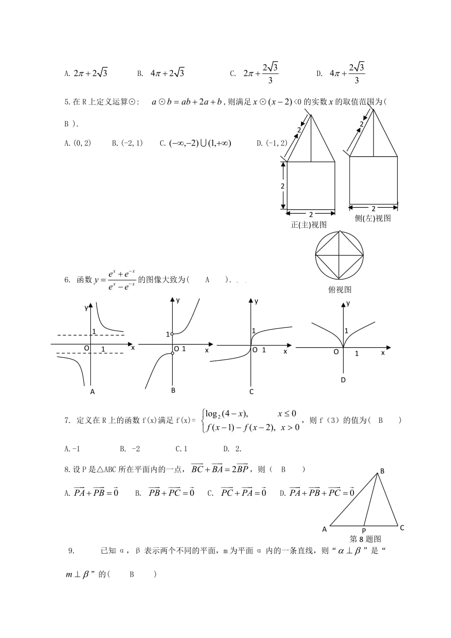 2020年普通高等学校招生全国统一考试数学文（山东卷含答案）（通用）_第2页