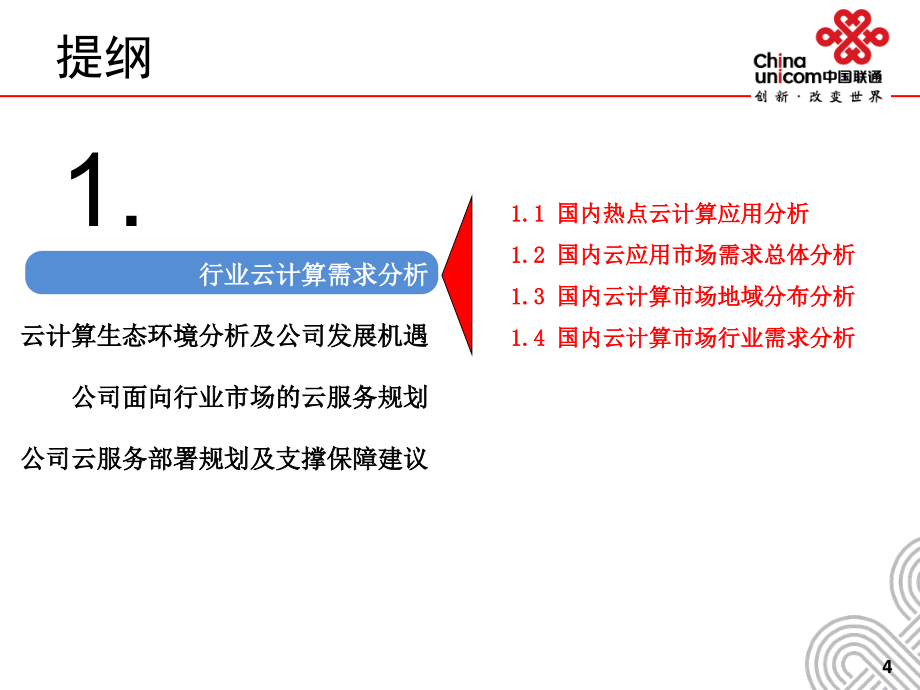 2012面向行业客户市场中国联通云服务需求规划_第4页