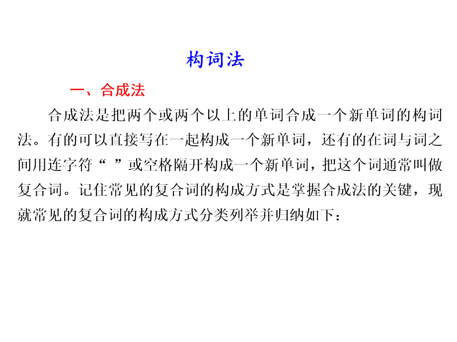 2014人教版高考复习语法专题代词构词法_第1页