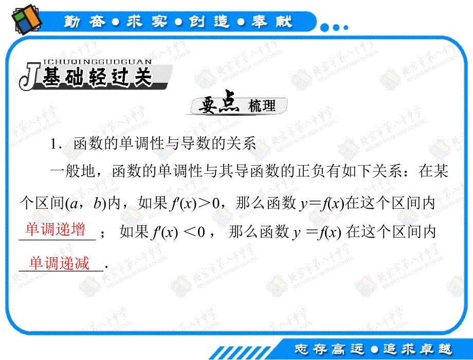 2013年高考数学(理科)一轮复习课件第17讲：导数在函数中的应用_第4页