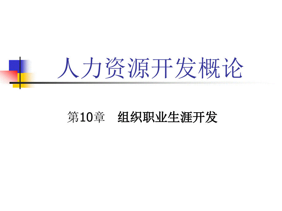 202X年组织职业生涯开发_第1页