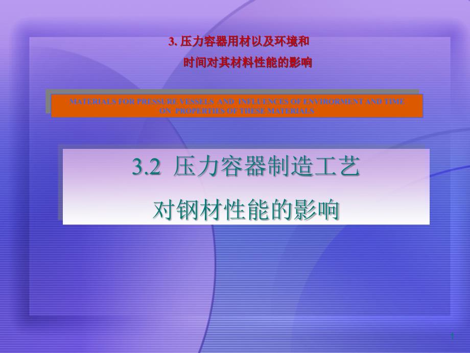 压力容器制造工艺对钢材性能的影响[宣贯]_第1页