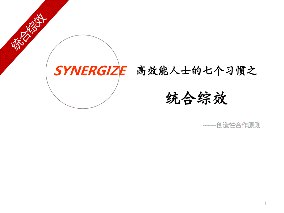 统合综效PPT幻灯片课件_第1页