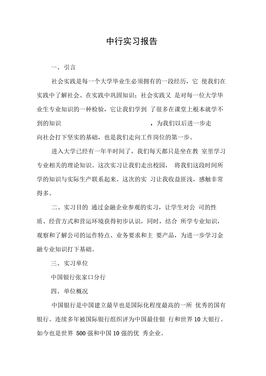 202X年中行实习报告_第1页