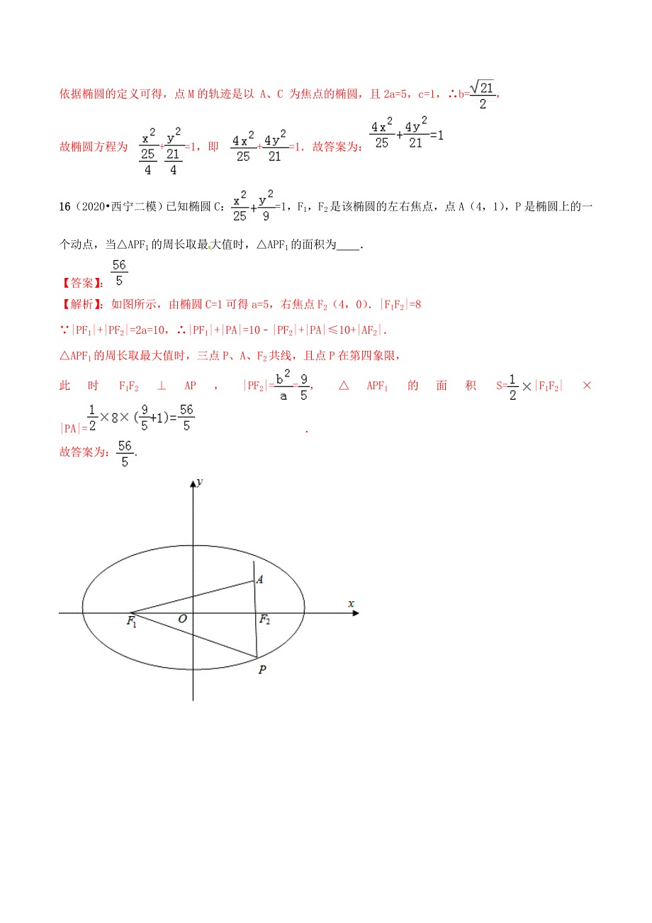 2020年高考数学（艺术生百日冲刺）专题12 椭圆测试题（通用）_第4页