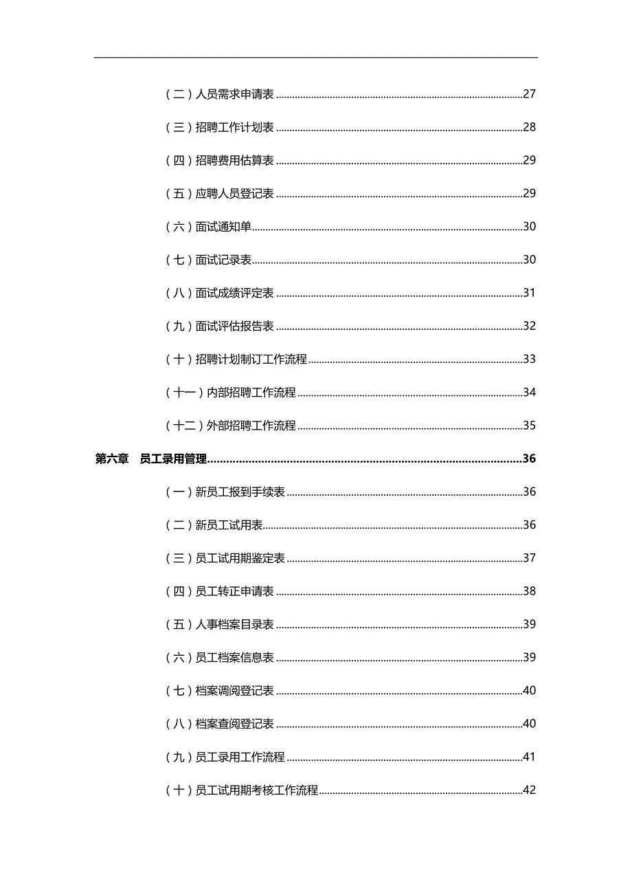 2020（岗位职责）2020年人力资源管理职位工作流程管理手册_第4页