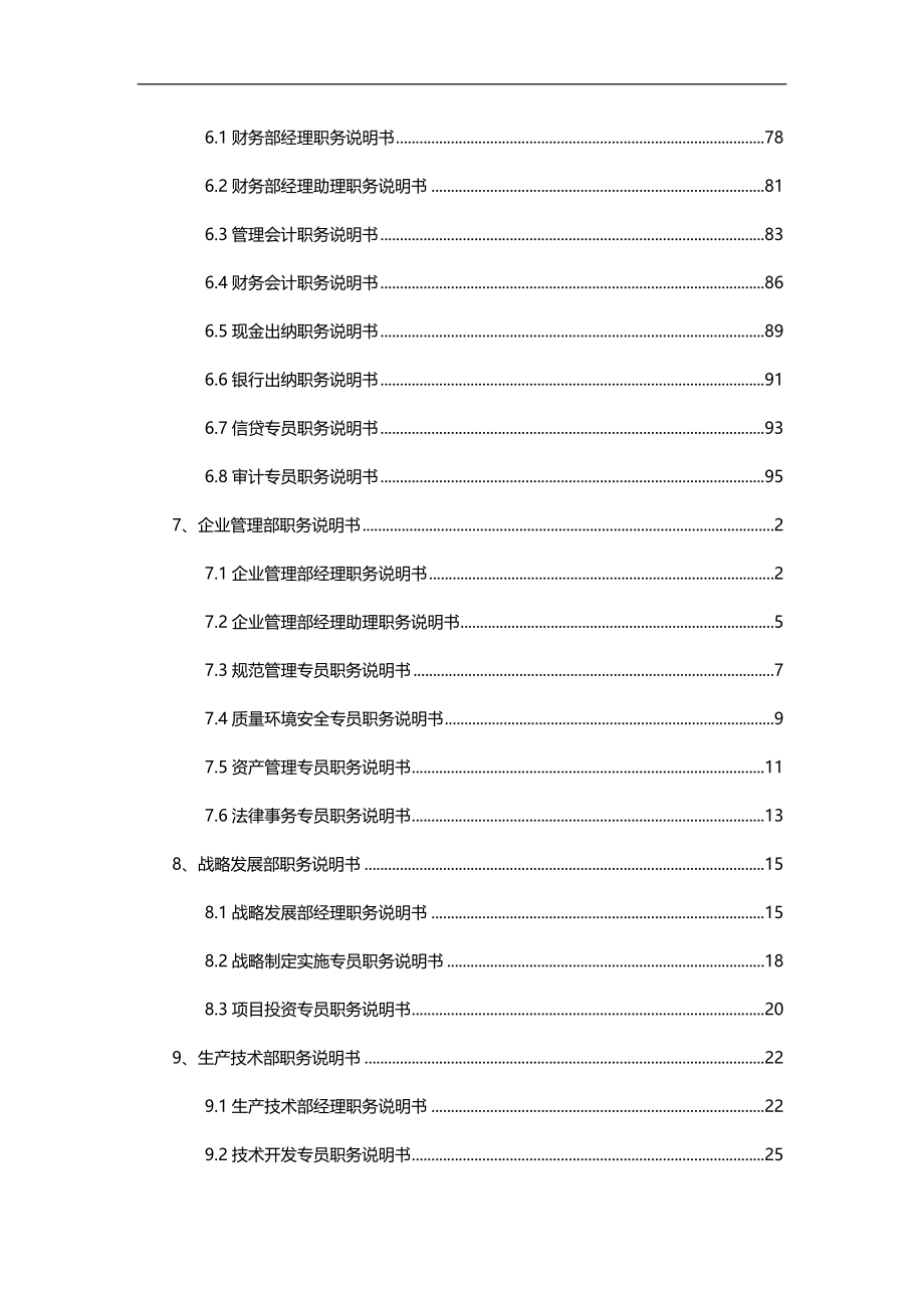 2020（岗位职责）2020年某集团部门职务说明书_第4页