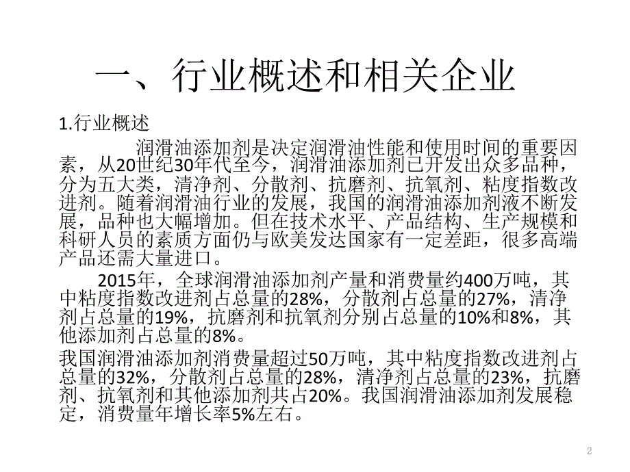 润滑油添加剂的基本情况PPT幻灯片课件_第2页