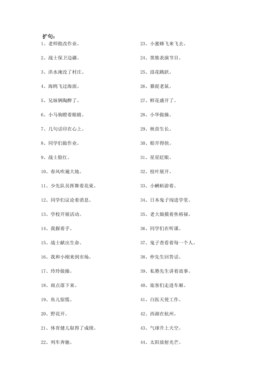 2.小升初语文扩句与缩句专项训练及答案.doc_第1页