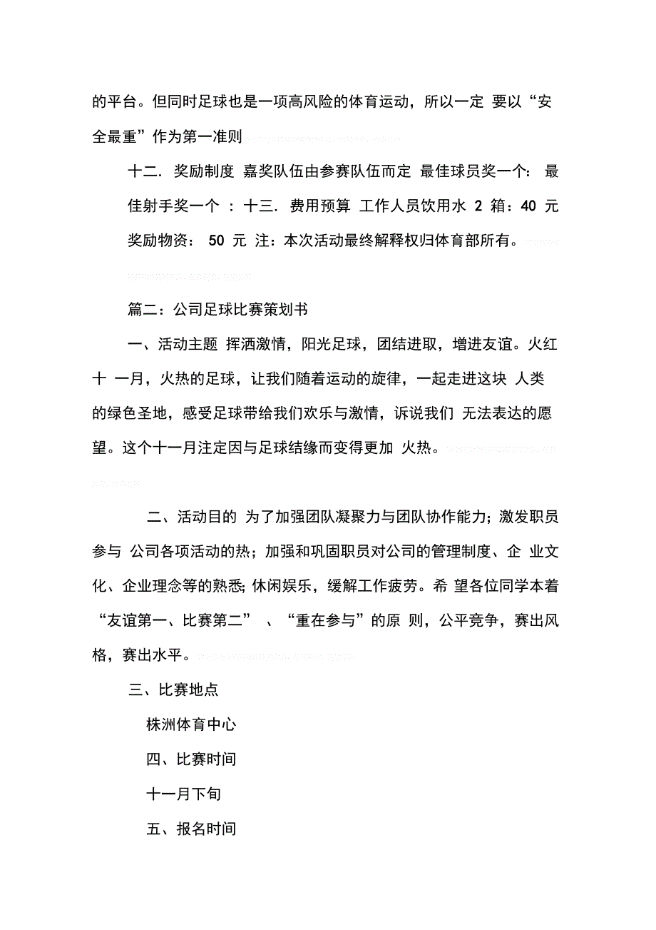 202X年商业足球赛策划书_第4页