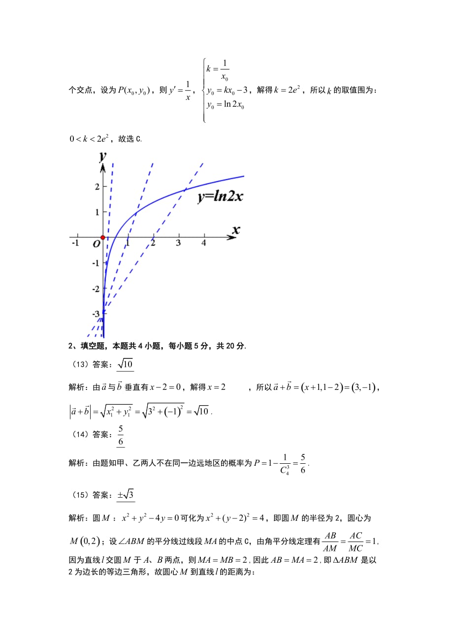 贵阳市2018年高三适应性考试(一)理科数学问题详细讲解_第4页