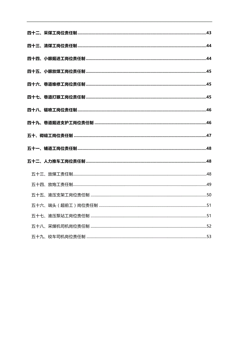 2020（岗位职责）2020年某煤矿公司岗位责任制大全_第4页