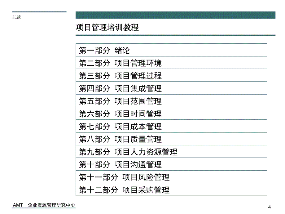 AMT项目管理教程培训-第八部分_第4页