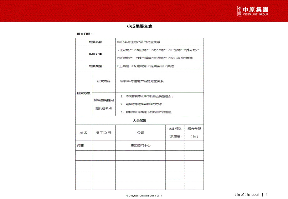 容积率与住宅产品的对应关系PPT幻灯片课件_第1页