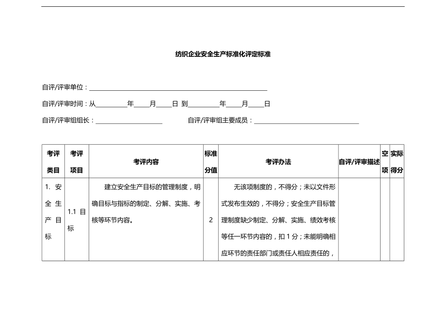 2020（安全生产）2020年纺织企业安全生产标准化考核评级标准_第3页