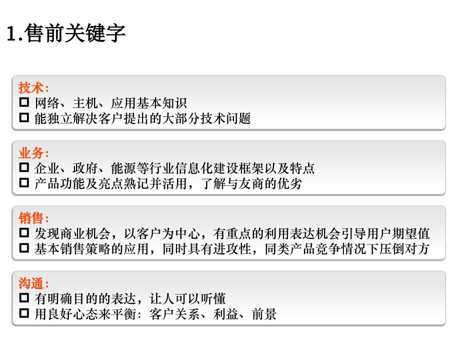 售前支持技巧及售前方案编写要点PPT幻灯片课件_第4页