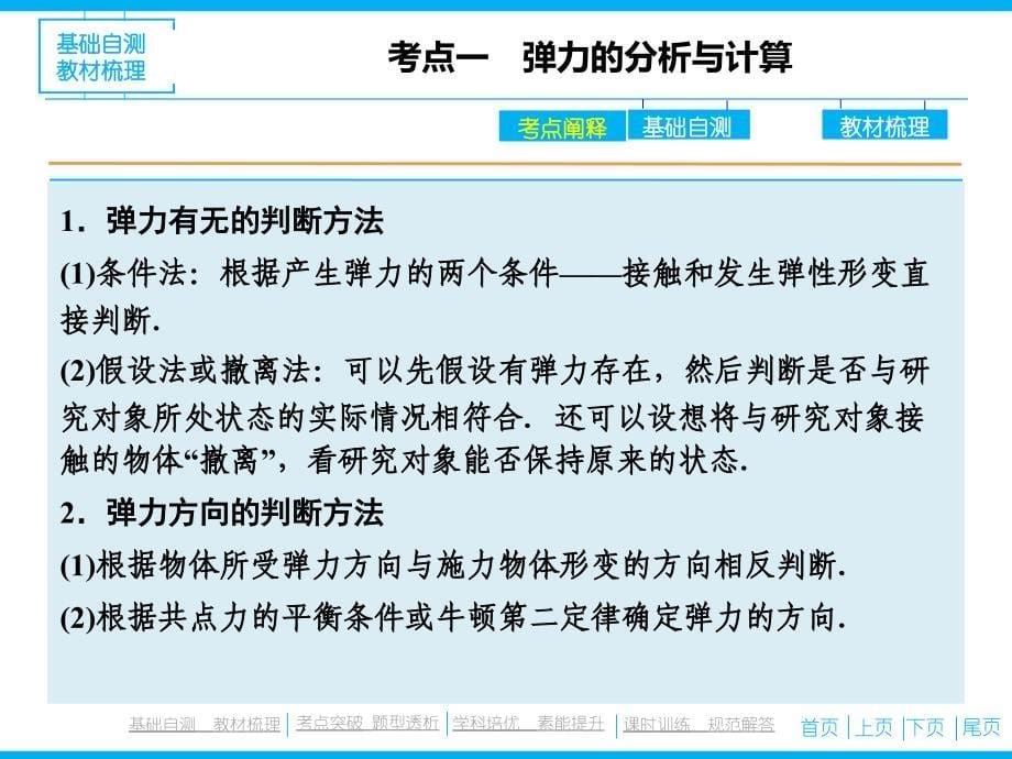 广西南宁市第四十二中学2016届高考物理一轮复习：2-1《重力、弹力、摩擦力》课件_第5页