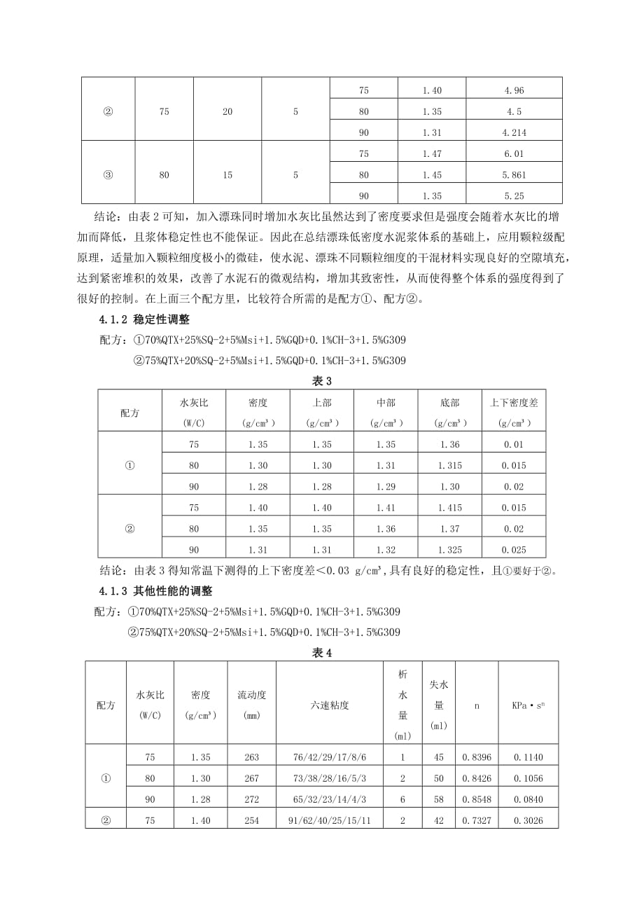 浅谈水泥浆性能调整方法_张雪、郝志武_第4页