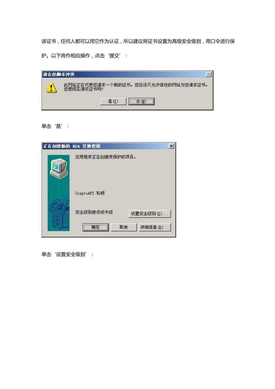 WindowsCA证书服务器配置(二)_申请数字证书_第5页