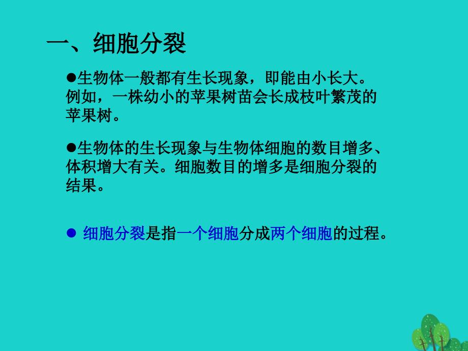 七年级生物上册 2.4.1 细胞的分裂与分化课件1 苏教版_第3页