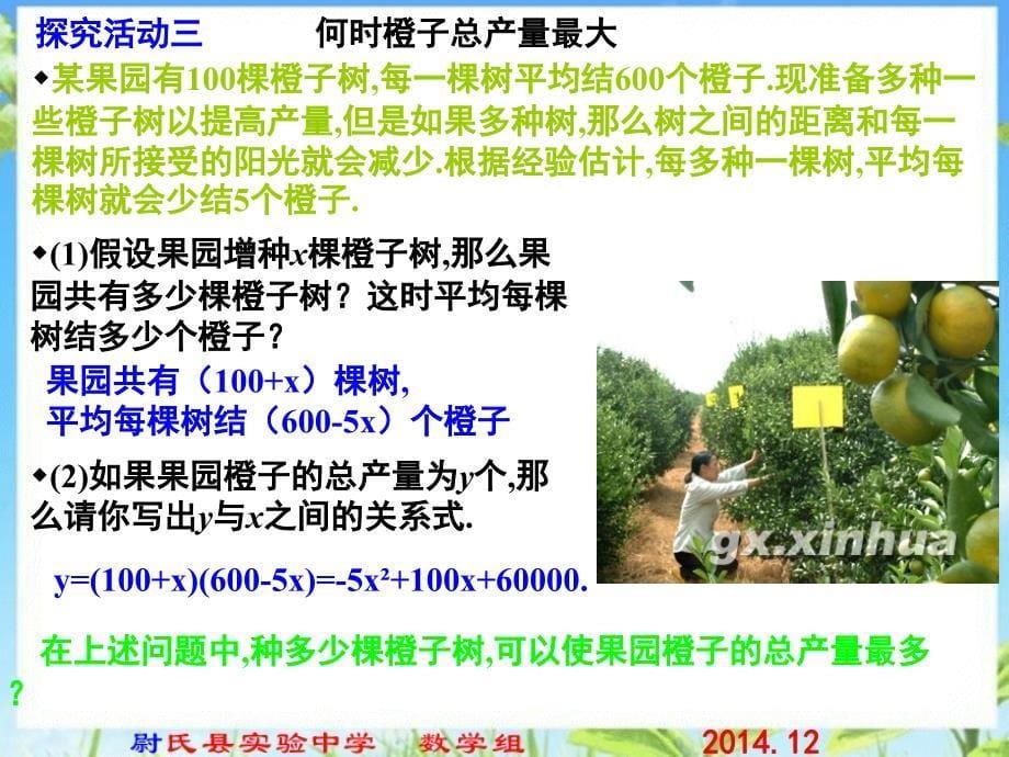 北师大版九年级数学下册课件第二章第四节二次函数的应用第二课时最大利润_第5页