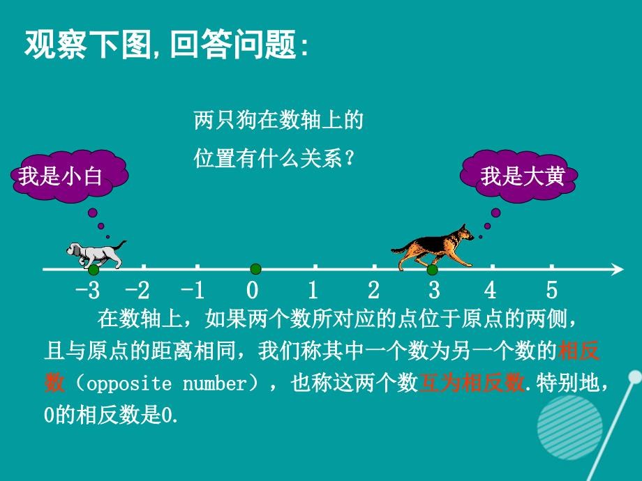 江西省萍乡市第四中学2015-2016学年七年级数学上册 2.3 绝对值课件 （新版）北师大版_第2页