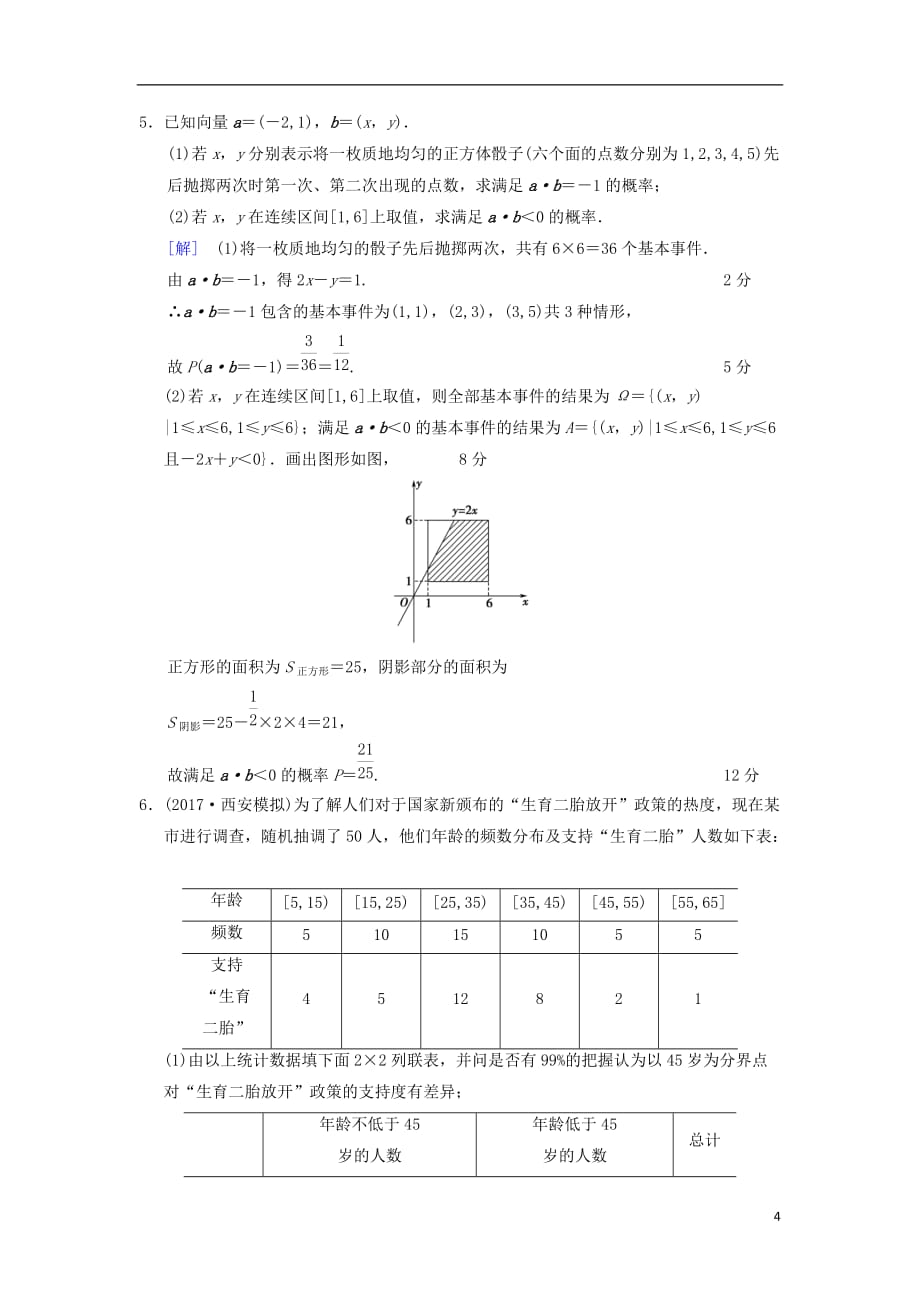 高考数学一轮复习热点探究训练6概率与统计中的高考热点问题文北师大版_第4页