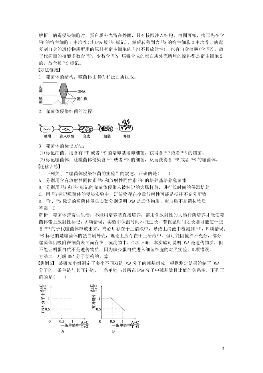 高中生物章末整合（三）新人教版必修2_第2页