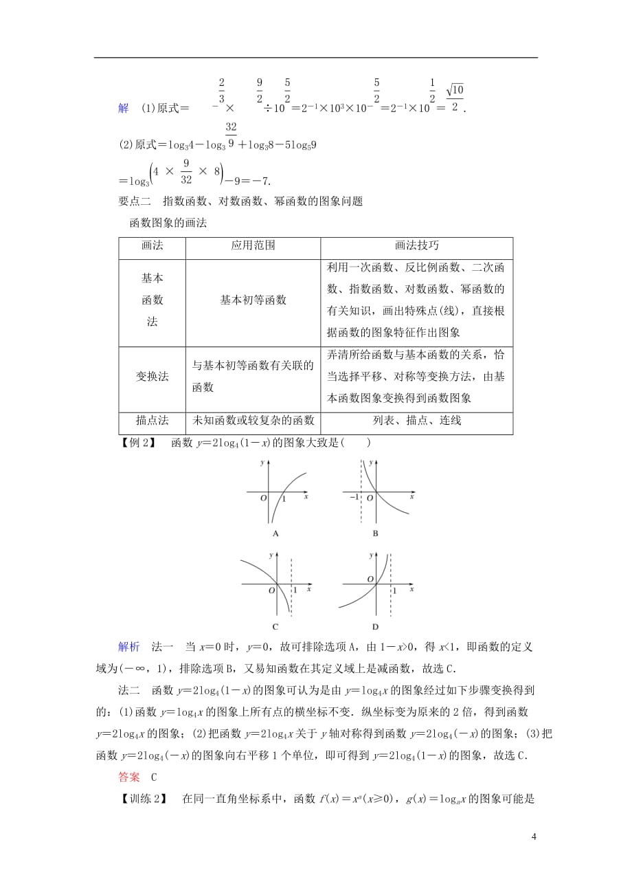 高中数学第二章基本初等函数（Ⅰ）章末复习课学案新人教A版必修1_第4页