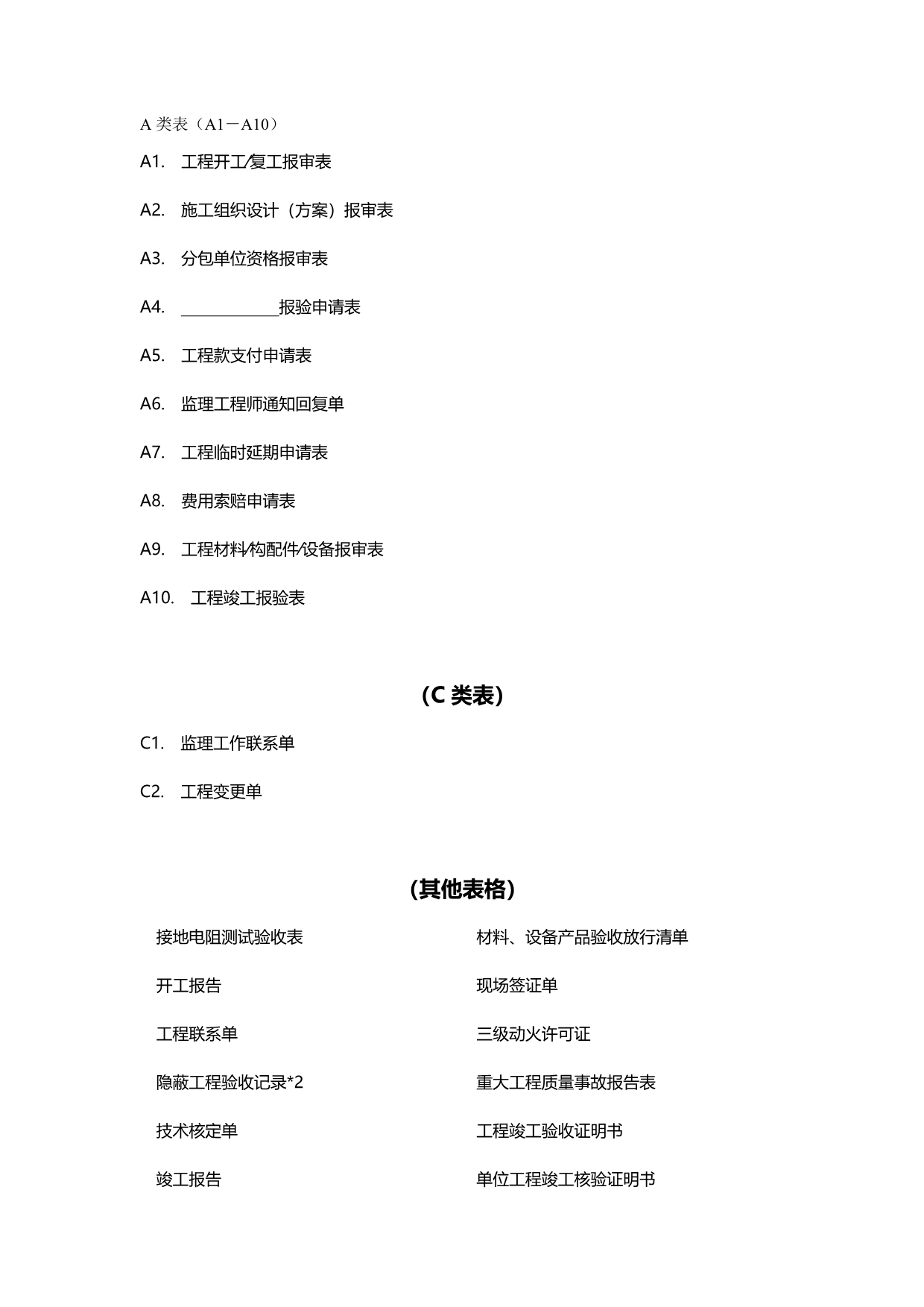 2020（建筑工程制度及套表）建设工程监理规范表格_第2页