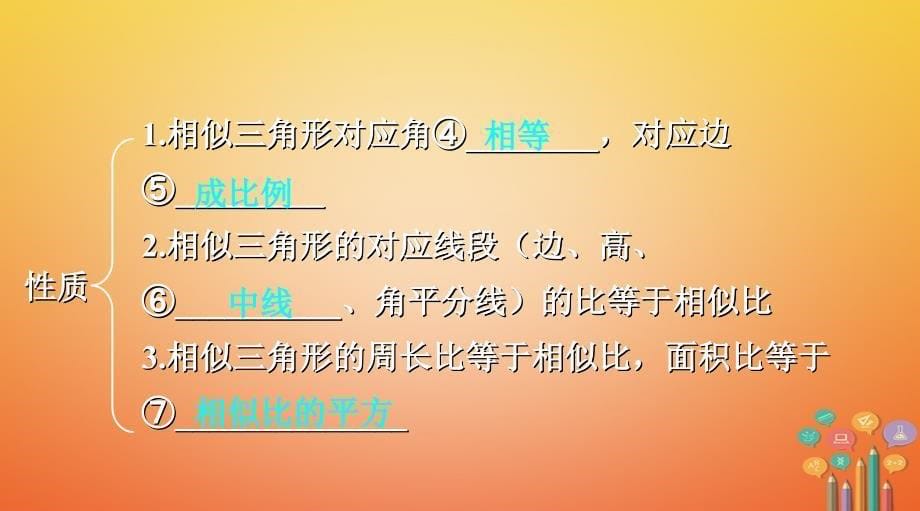 浙江省2018年中考数学复习 第一部分 考点研究 第四单元 三角形 第21课时 图形的相似课件_第5页