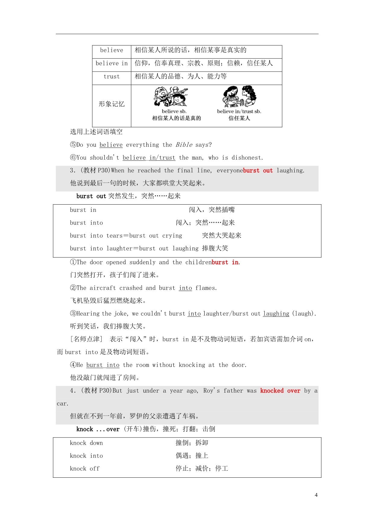 高中英语Module3InterpersonalRelationshipsFriendshipSectionⅡIntroduction&ampamp;Reading-LanguagePoints教学案外研选修6_第4页