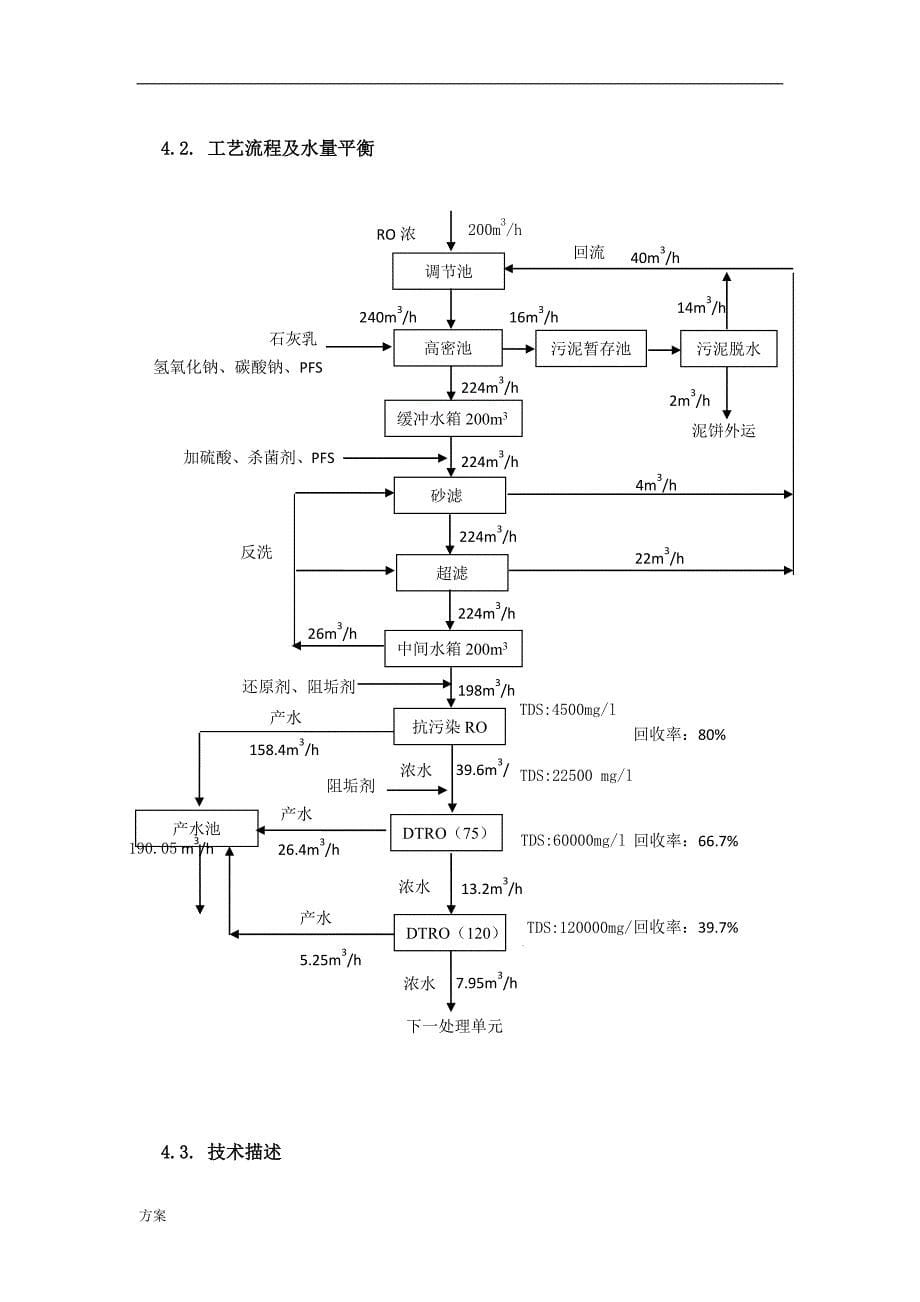 200吨废水DTRO反渗透的方案.doc_第5页