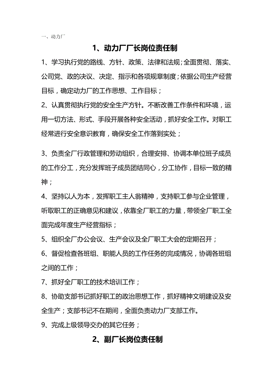 2020年（岗位职责）某公司岗位责任制汇编_第2页