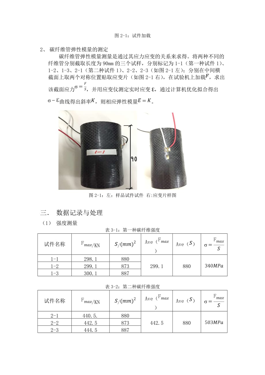 碳纤维管测定报告_第2页