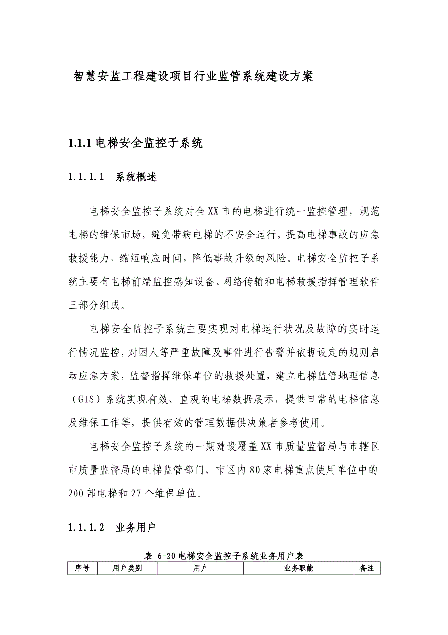 智慧安监工程建设项目行业监管系统建设方案_第1页