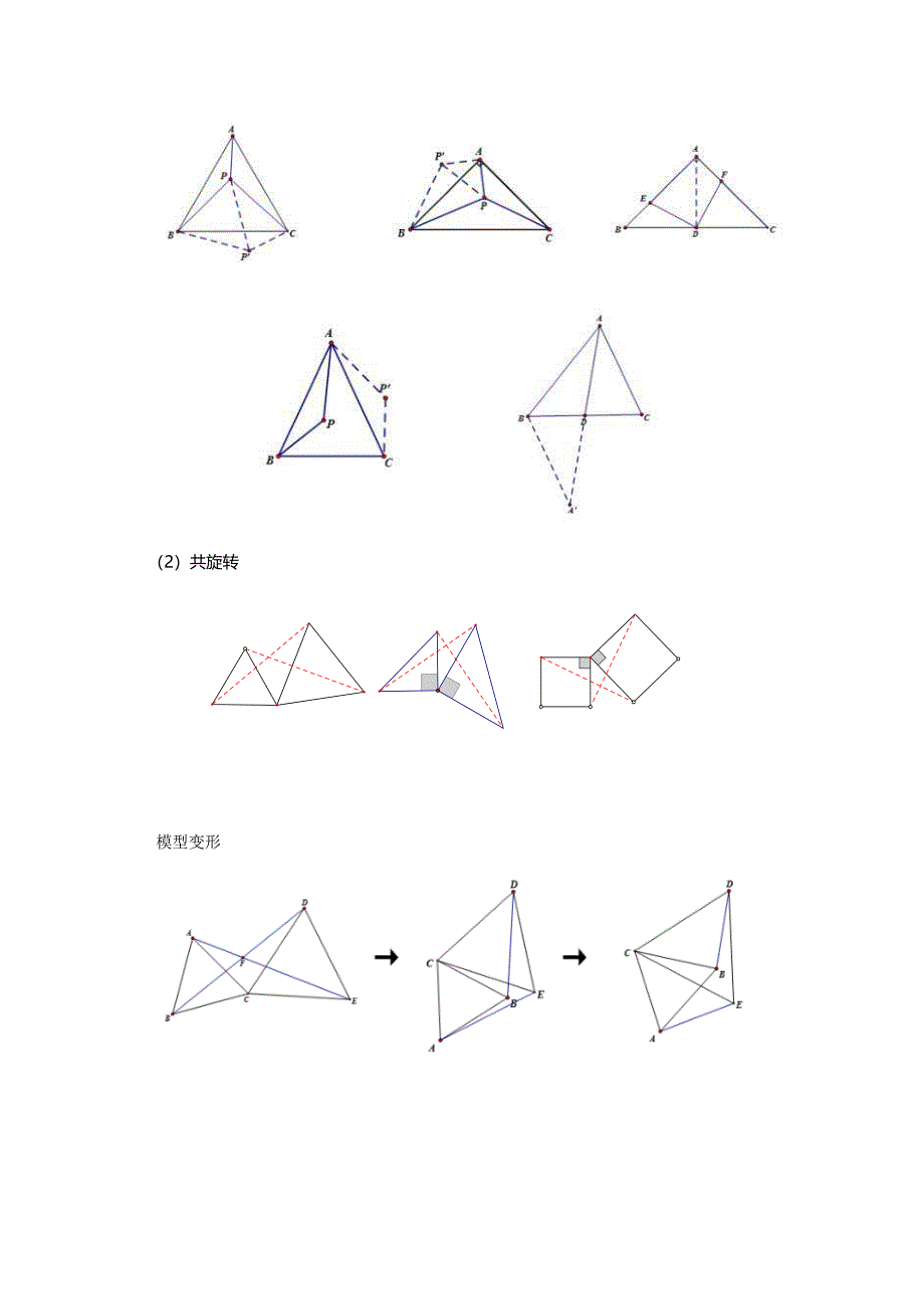 初中三角形全等之旋转和对称经典模型_第3页