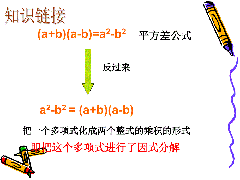 15.4.2因式分解(公式法-平方差)教学文稿_第4页