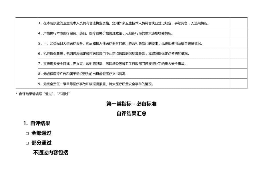2020（医疗行业报告）上海市二级甲等综合医院自评报告书(版)_第5页