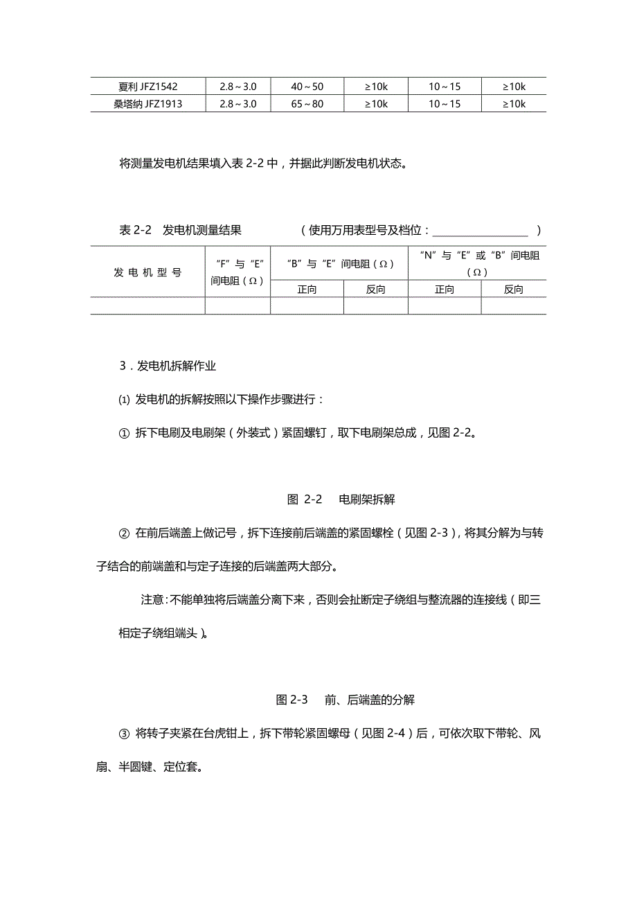 2020（汽车行业）第二单元汽车发电机的检测与试验_第3页