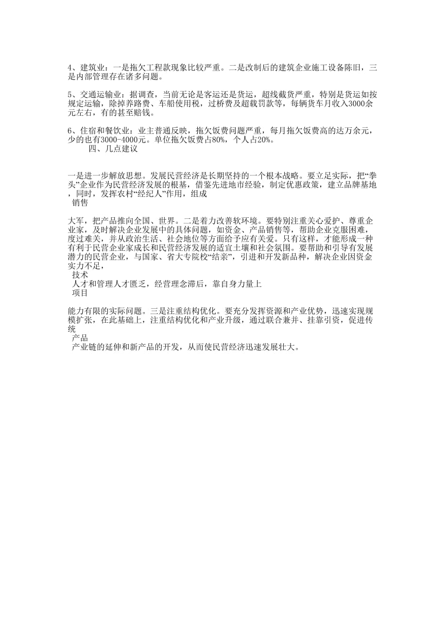 x镇民营经济调查报告民营的经济.docx_第2页