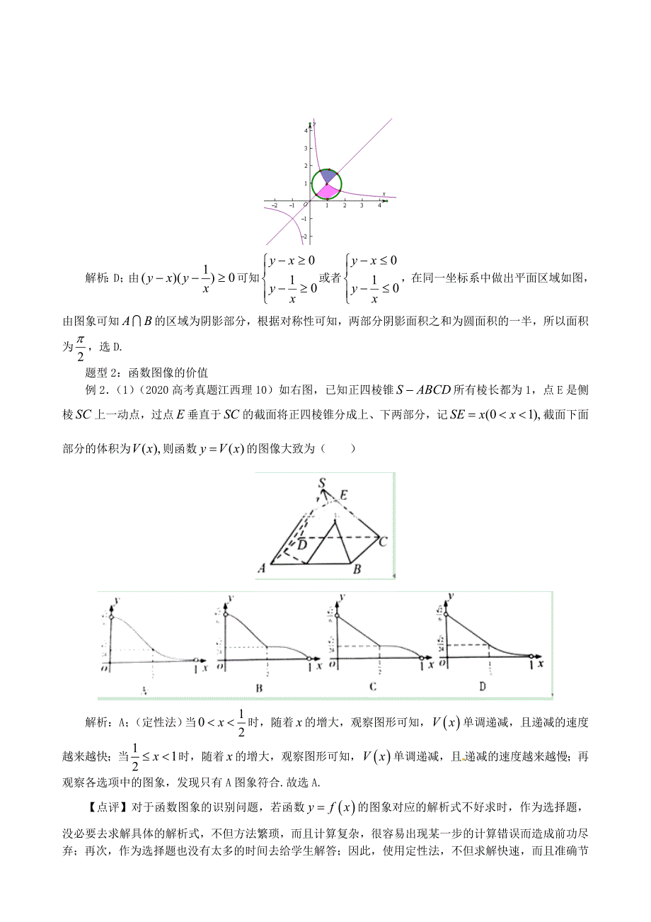 高三数学二轮复习 专题辅导（1）数形结合精品教学案（通用）_第4页