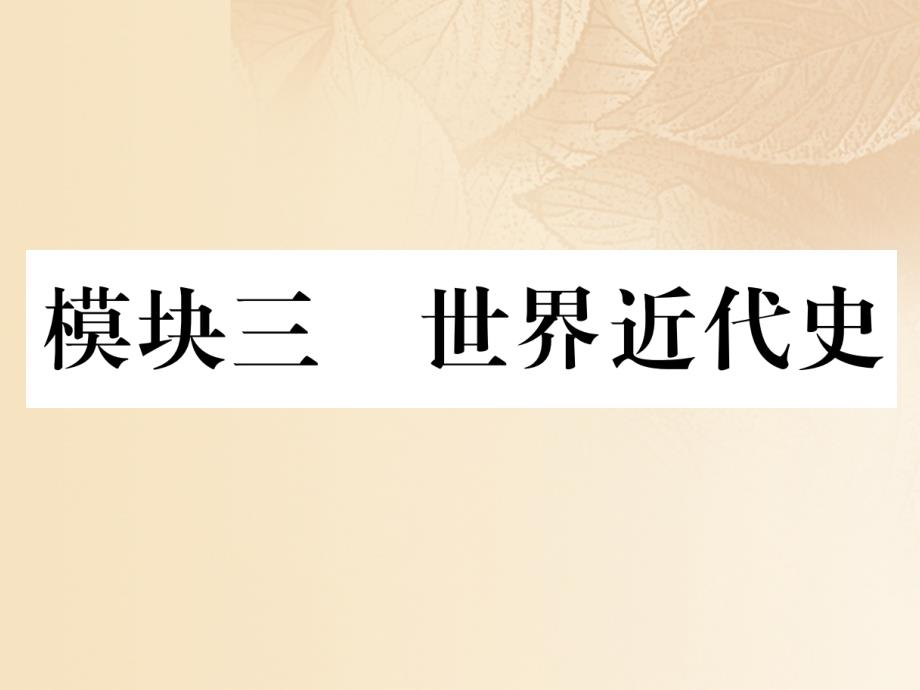 贵阳专版2018年中考历史总复习第一编教材知识速查篇模块三世界近代史第13讲欧美主要国家的社会巨变精讲课件.ppt_第1页