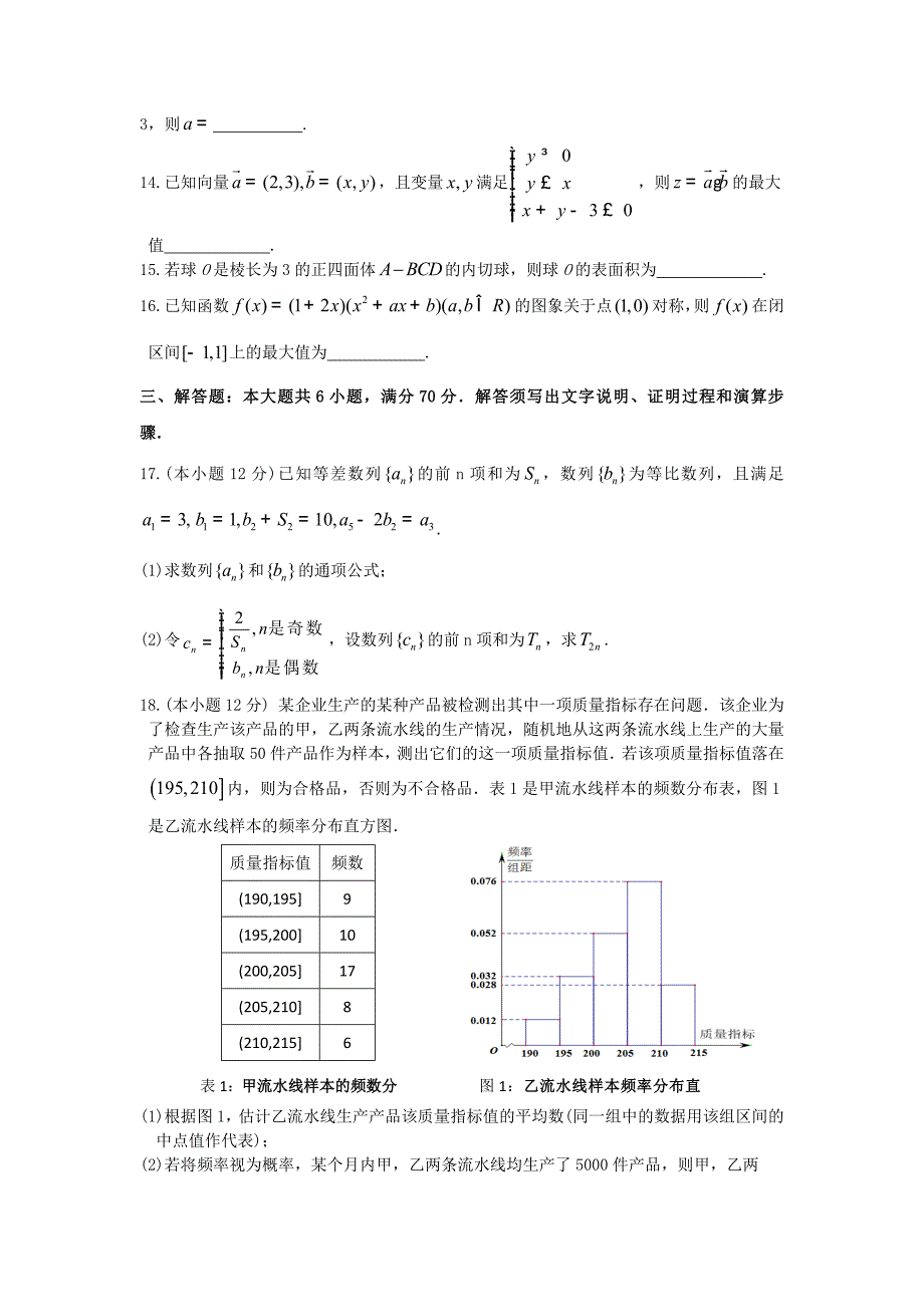 湖南省2020届高三数学上学期第四次月考试题 文（通用）_第3页