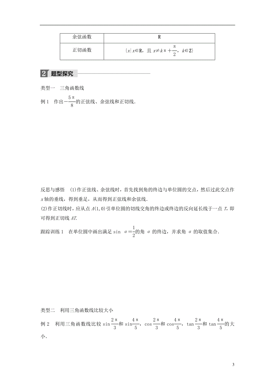 高中数学第一章三角函数1.2.1第2课时三角函数线学案苏教版必修4_第3页