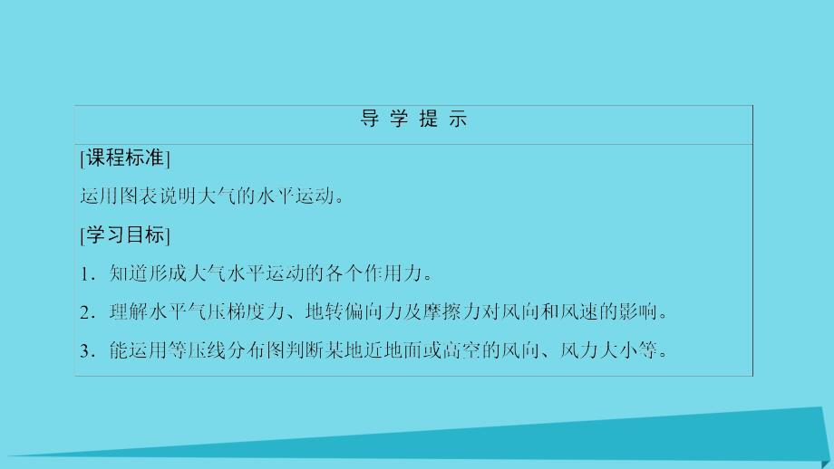 2017_2018学年高中地理第二章地球上的大气2.1.2大气的水平运动课件新人教版必修.ppt_第3页