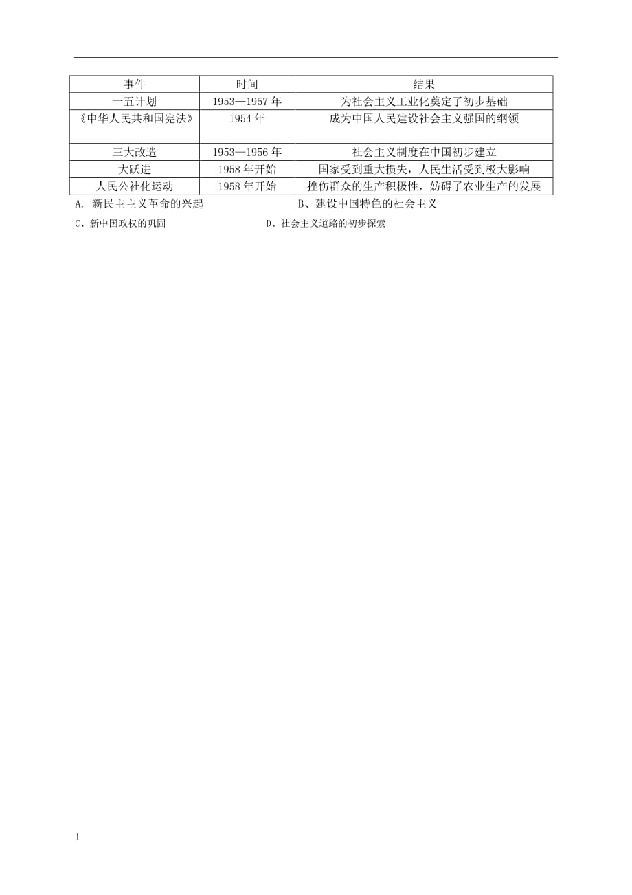 《第6课艰 难曲折的探索历程》导学稿知识课件_第3页